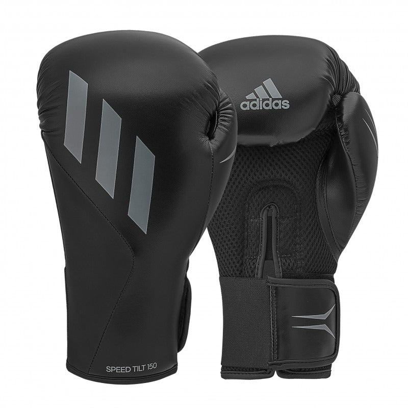 Adidas Speed Tilt 150 Trainings Boxhandschuhe - Schwarz/Grau