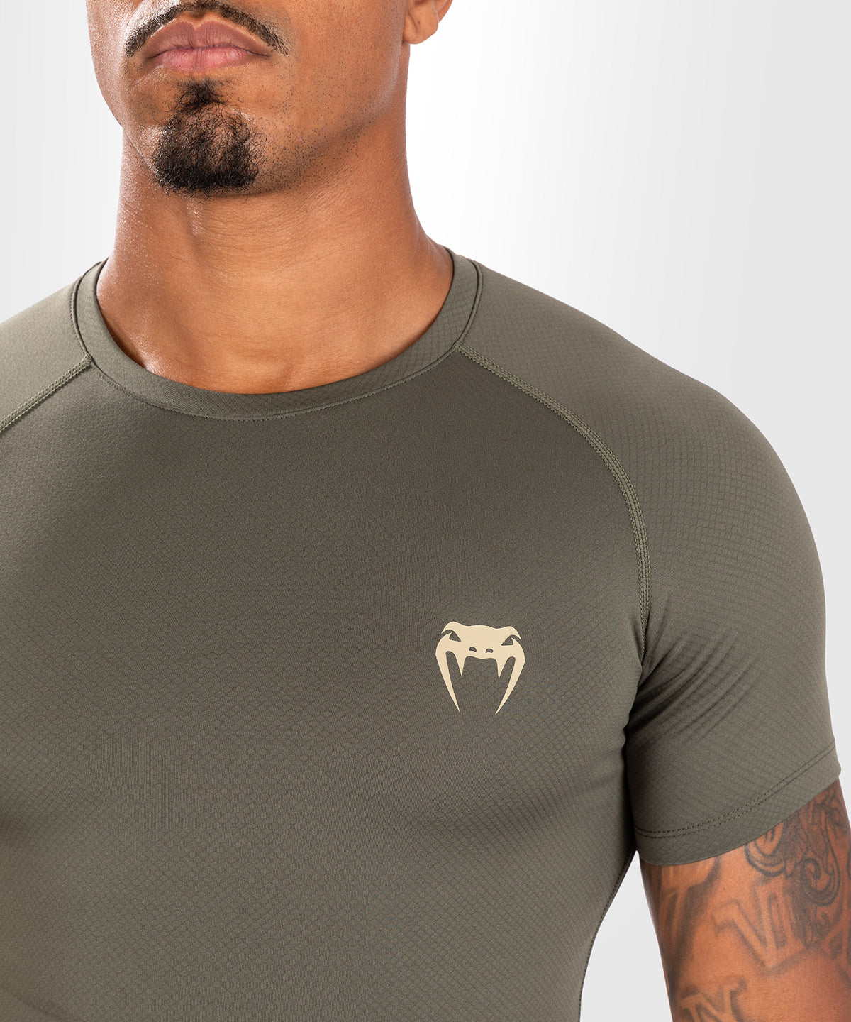 Venum Contender Herren Kurzarm Rashguard - Khaki