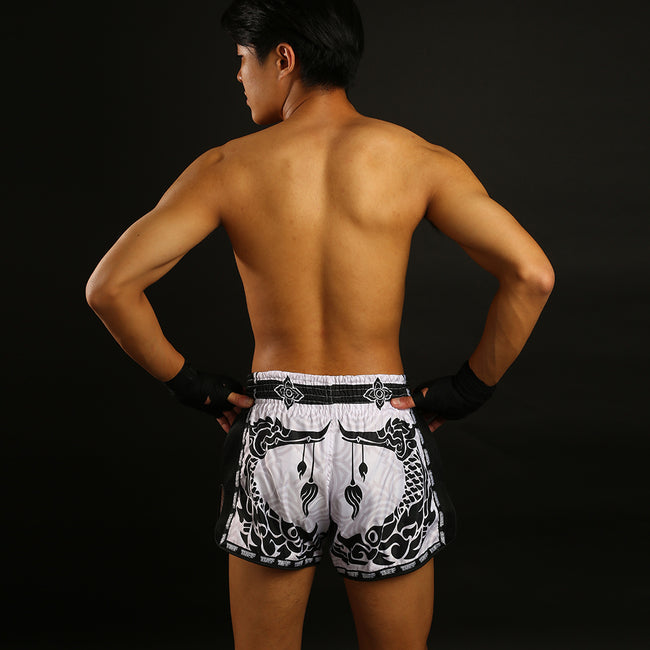 Tuff Retro Style The Great Hongsa Muay Thai Shorts - Weiß