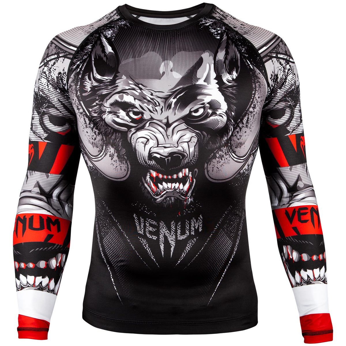 Venum Werewolf Rashguard - Langarm - Schwarz/Grau