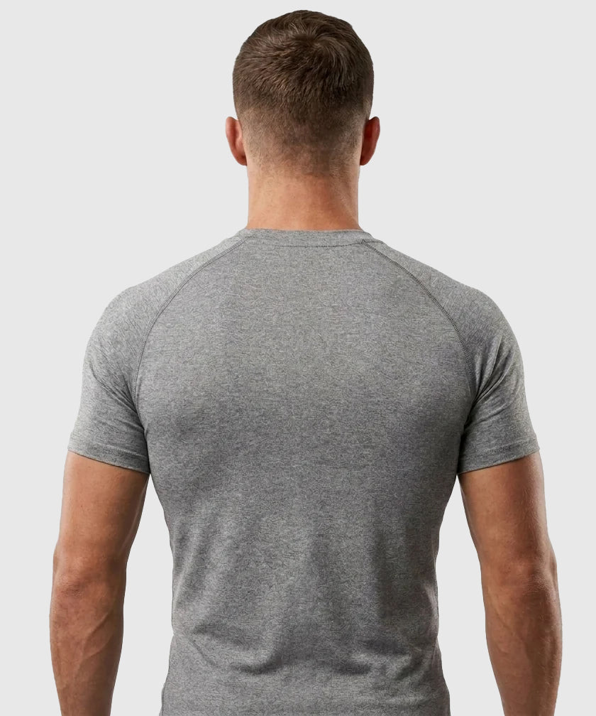 Tyce Skin Kurzarm-Kompressionsshirt - Grau