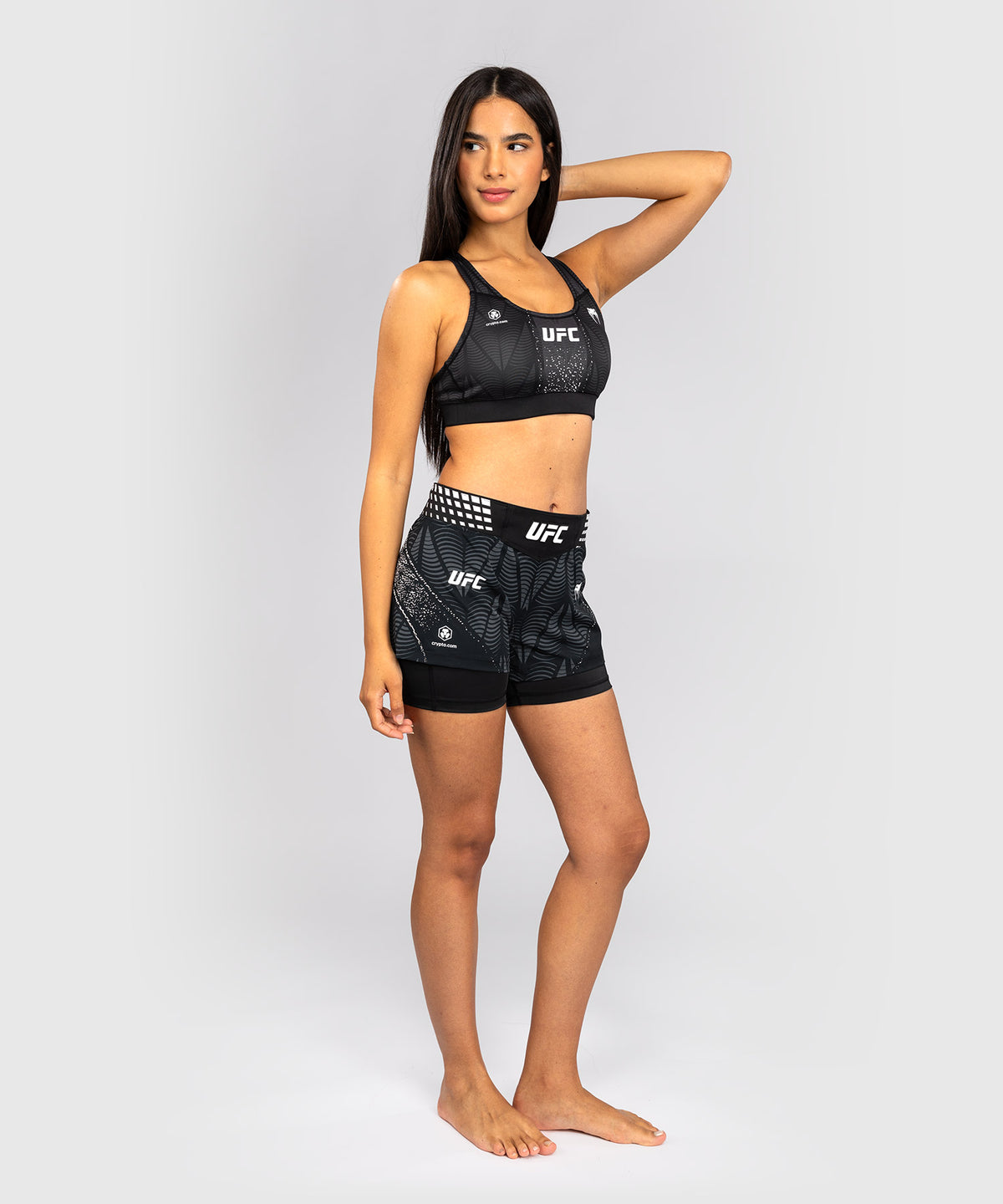 UFC Zenith by Venum Authentic Fight Night Short de pelea ajuste corto Mujer - Negro