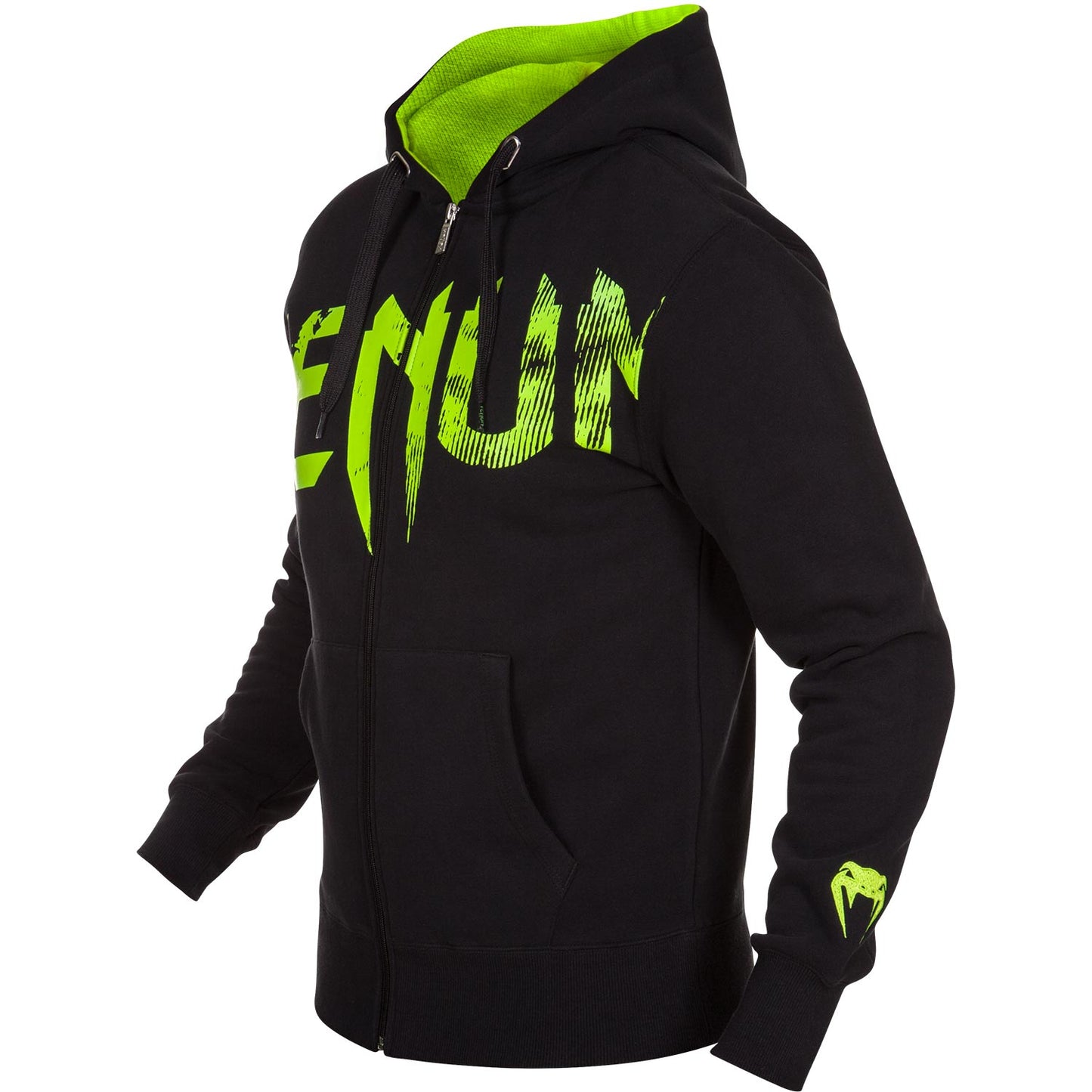 Venum Undisputed Felpa con cappuccio - Nero/Neo Verde