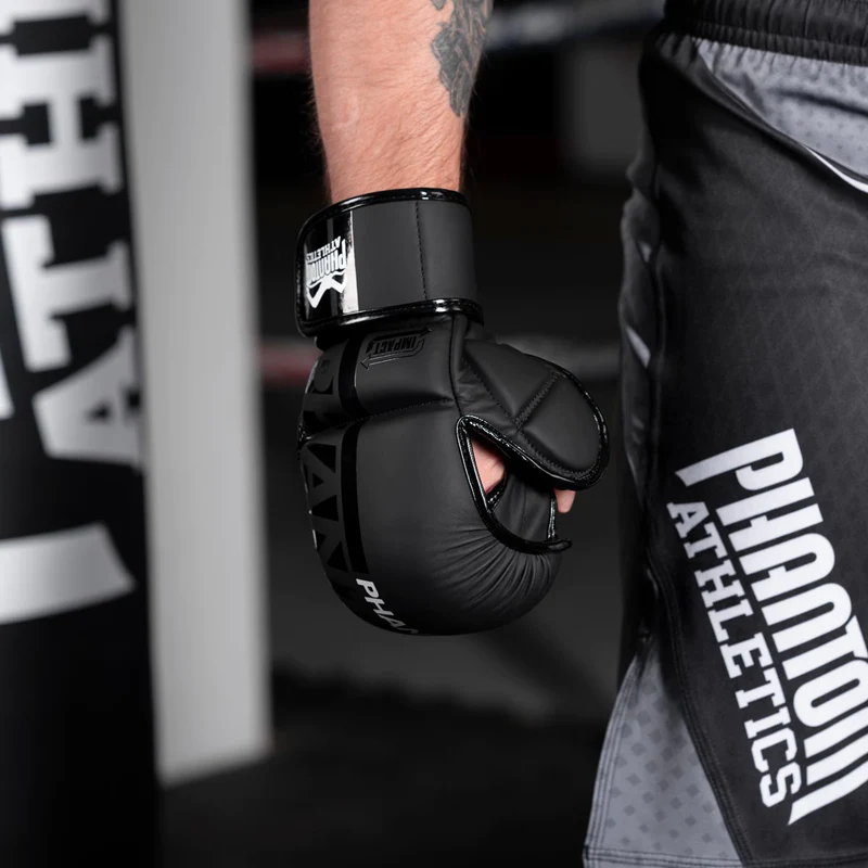 Phantom Athletics Apex Guantes de Sparring MMA - Negro