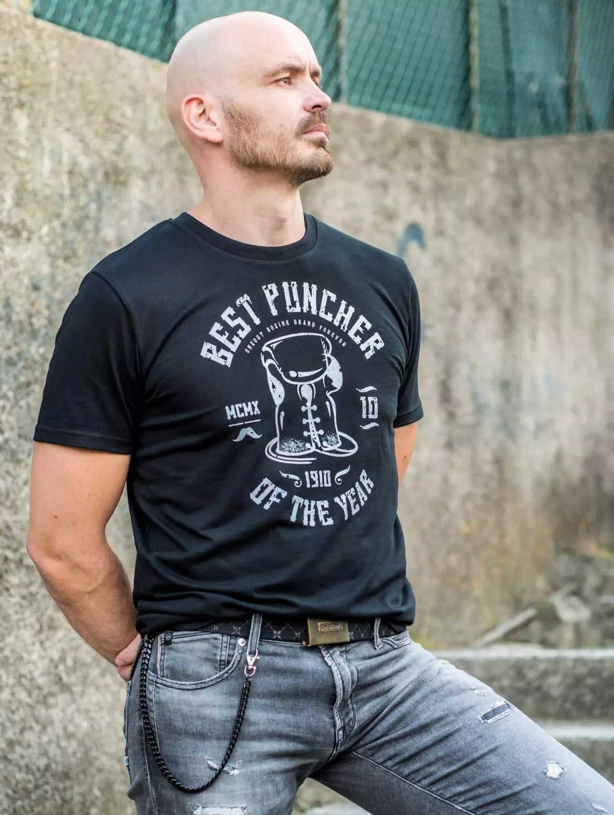 Tee-Shirt Oneout Best Puncher 1910 - Noir