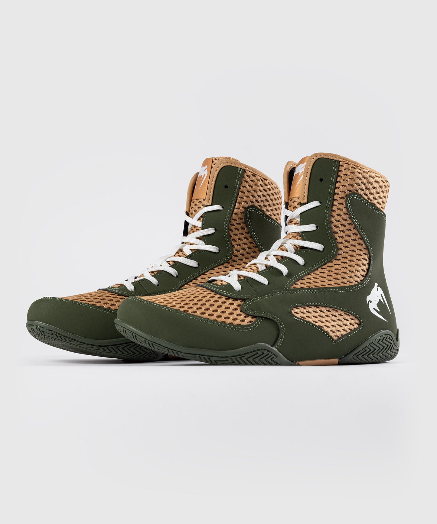 Venum Contender Zapatillas de Boxeo - Verde Militar/Arena