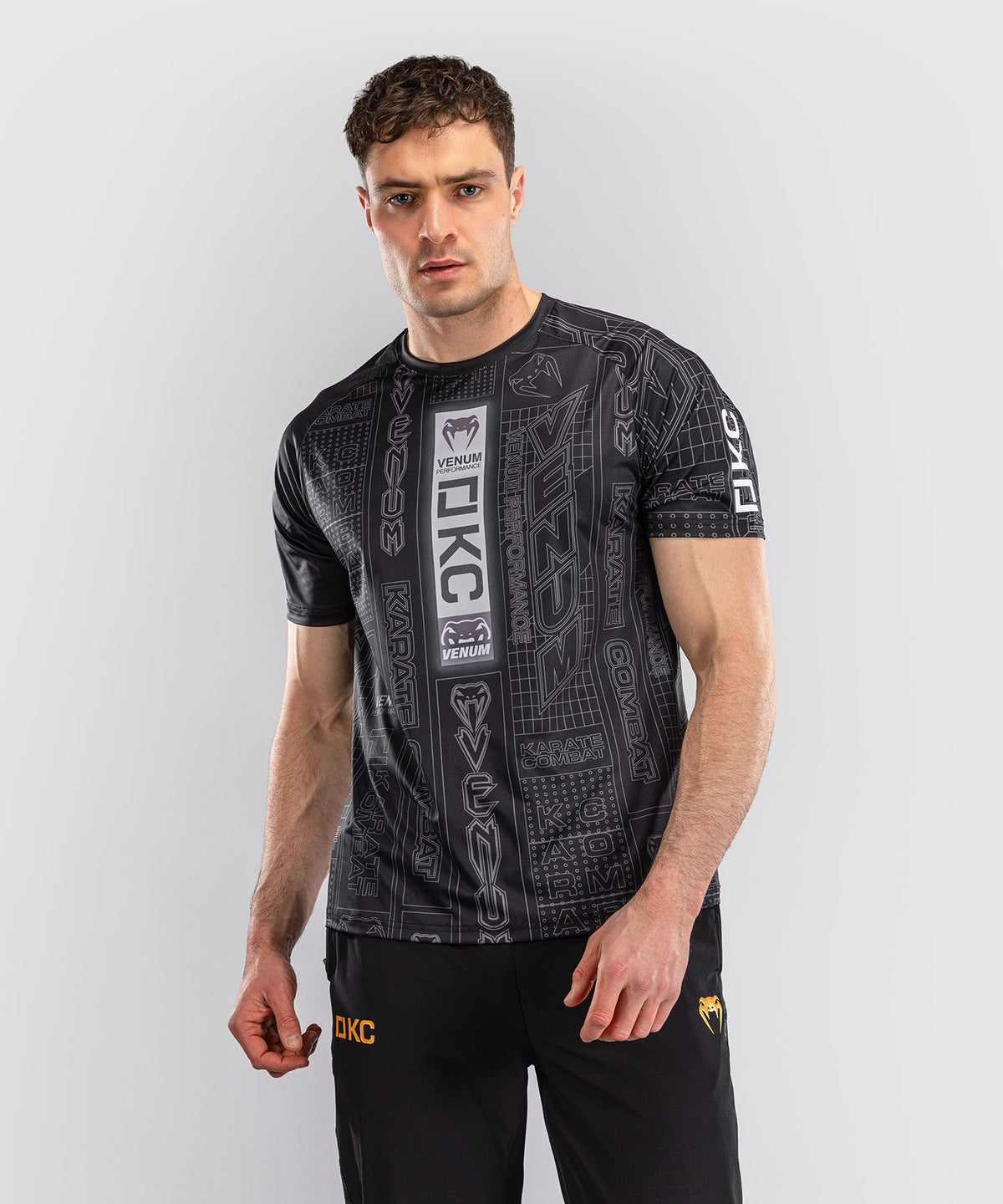 T-shirt Dry Tech Karate Combat by Venum – Noir/Gris