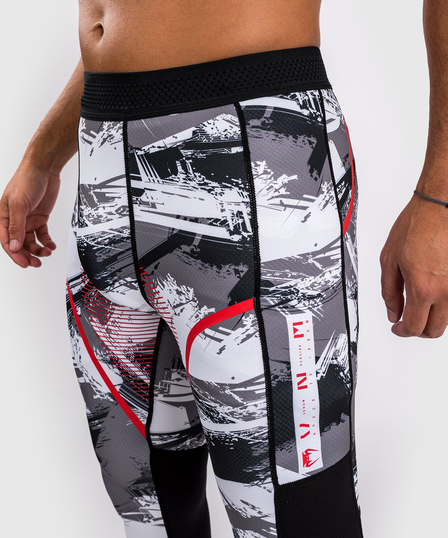 Venum Electron 3.0 Kompressionshosen - Grau/Rot
