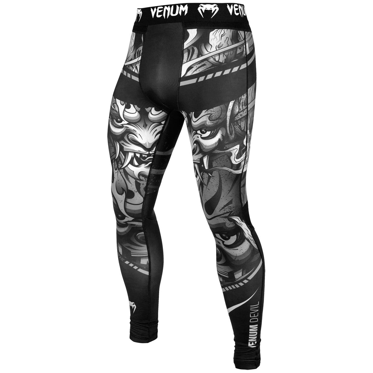Pantalon de Compression Venum Devil - Blanc/Noir