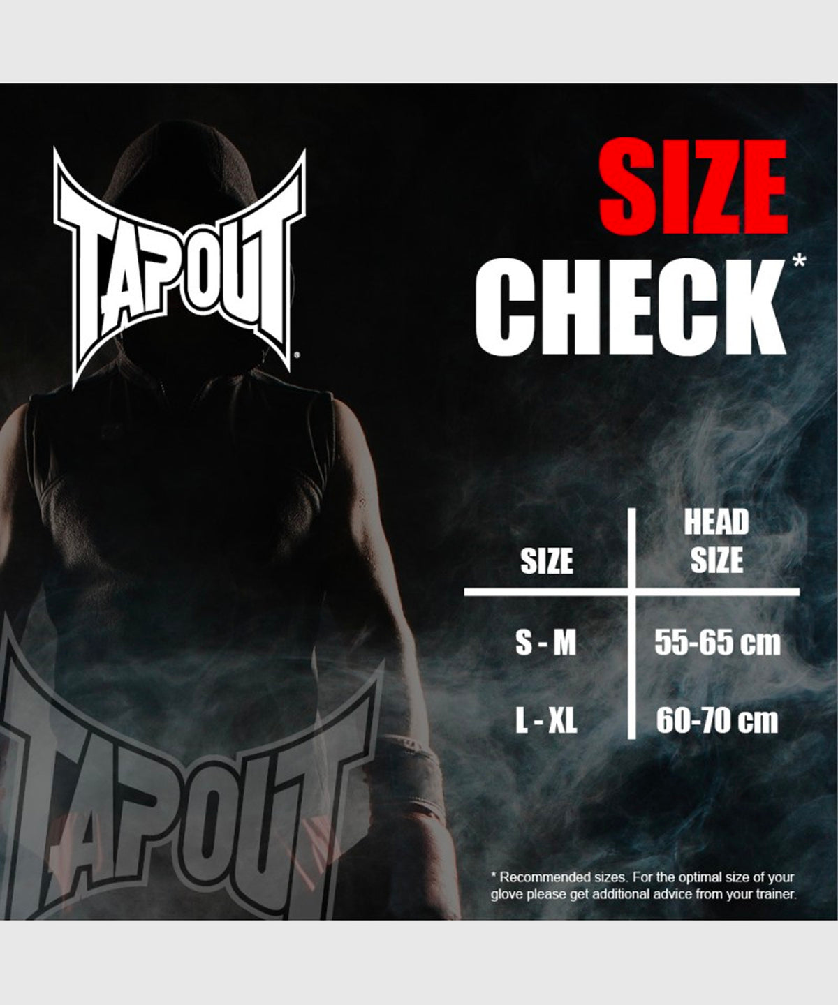 Tapout Casco de Boxeo - Negro/Rojo