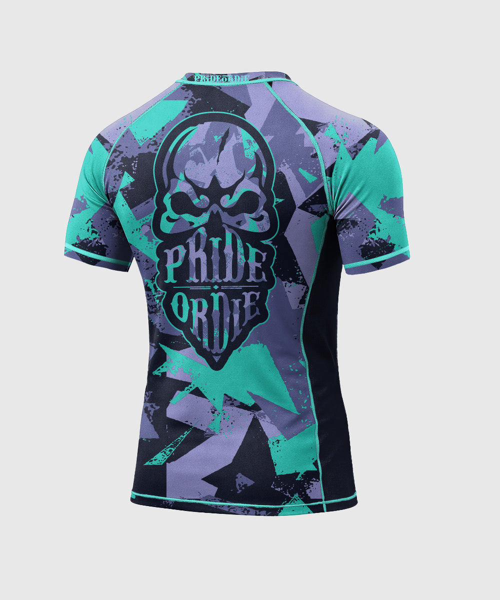 Pride Or Die Reckless 2.0 Rashguard de Manga Corta - Negro