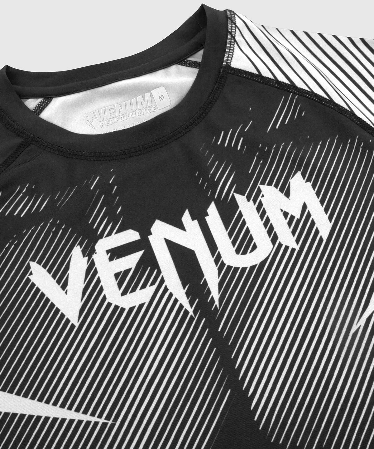 Rashguard Venum NoGi 2.0 - Manches courtes Approuvé IBJJF - Noir/Blanc