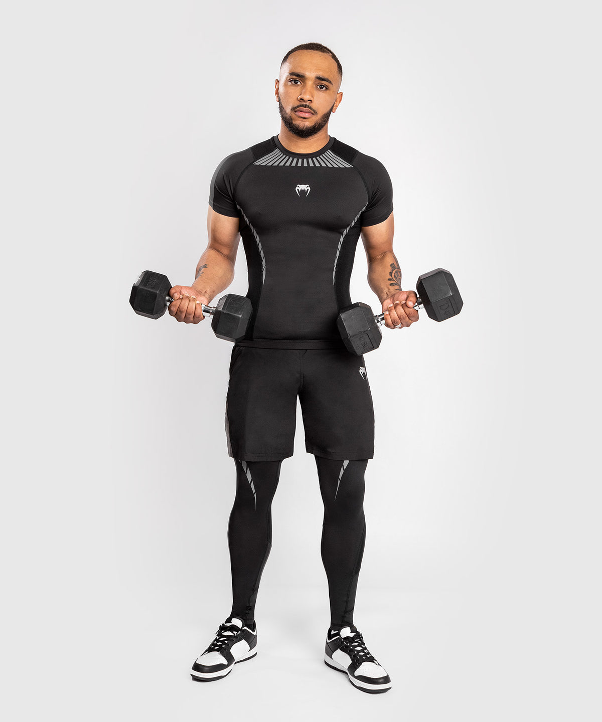 Rashguard Venum Jaws 2.0 - Short Sleeve - Black