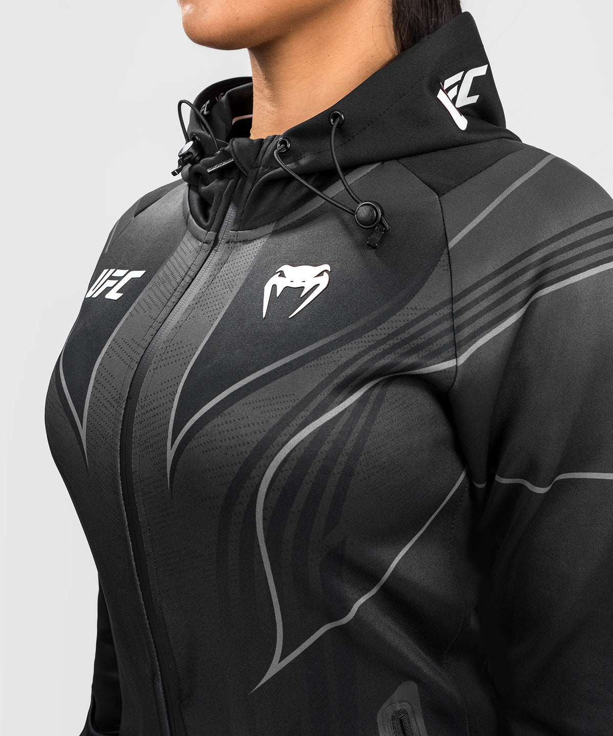 Sweatshirt à Capuche Femme UFC Venum Authentic Fight Night 2.0 - Noir