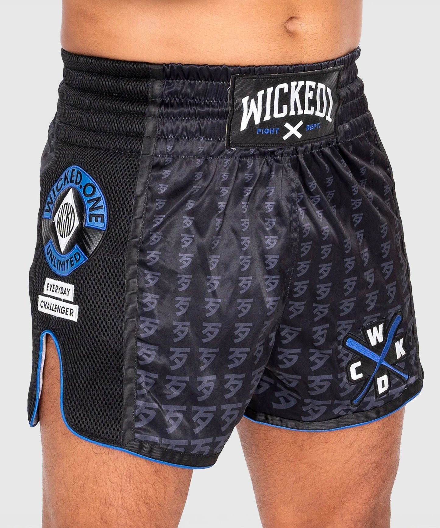 Short De Muay Thai Wicked One Infinit - Noir/Bleu