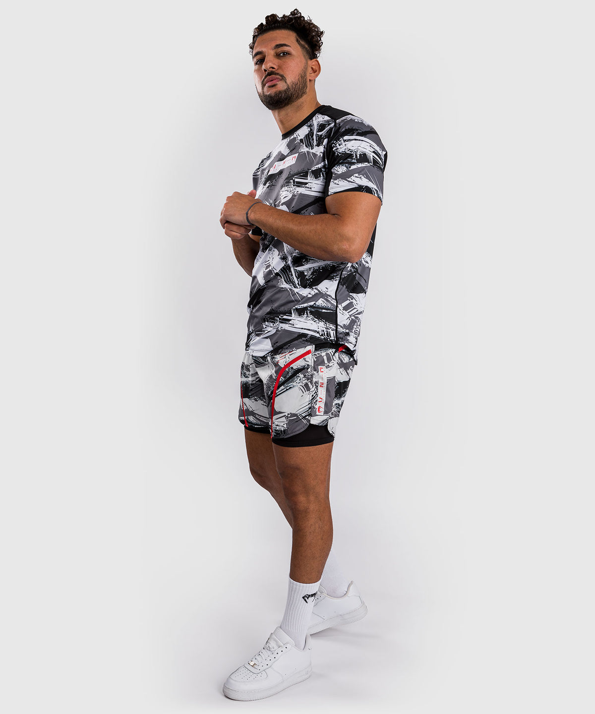 Venum Electron 3.0 Maglietta Dry-Tech - Grigio/Rosso