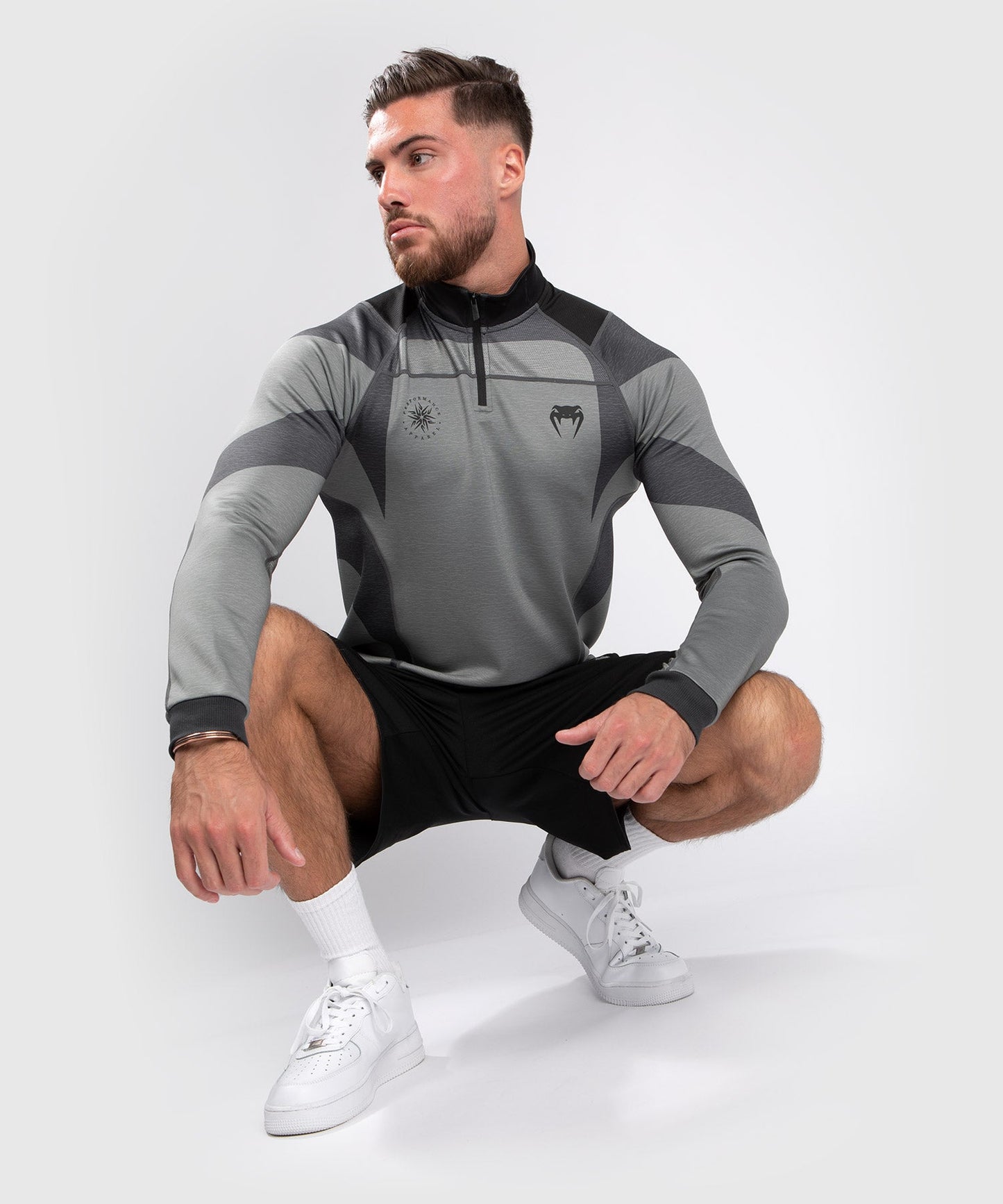 T-shirt Dry Tech Venum Stone - Manches Longues - Vert Minéral