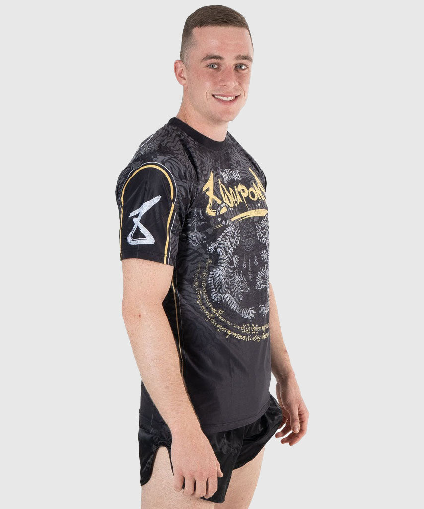 T-shirt 8 Weapons Functional Tiger Yant - Noir/Jaune