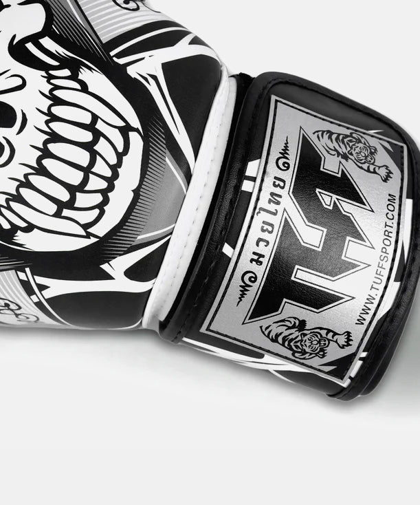 Tuff Skull Guantoni da Boxe - Nero/Bianco