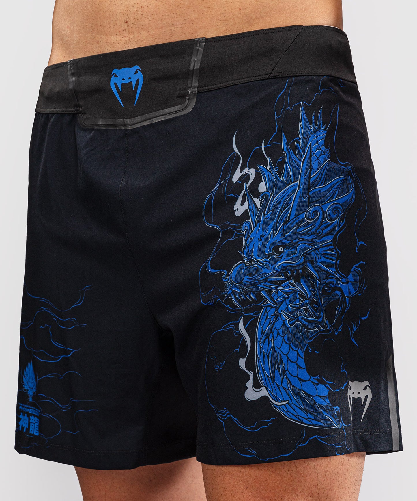 Venum Thunder Dragon Fightshorts – Schwarz/Königsblau