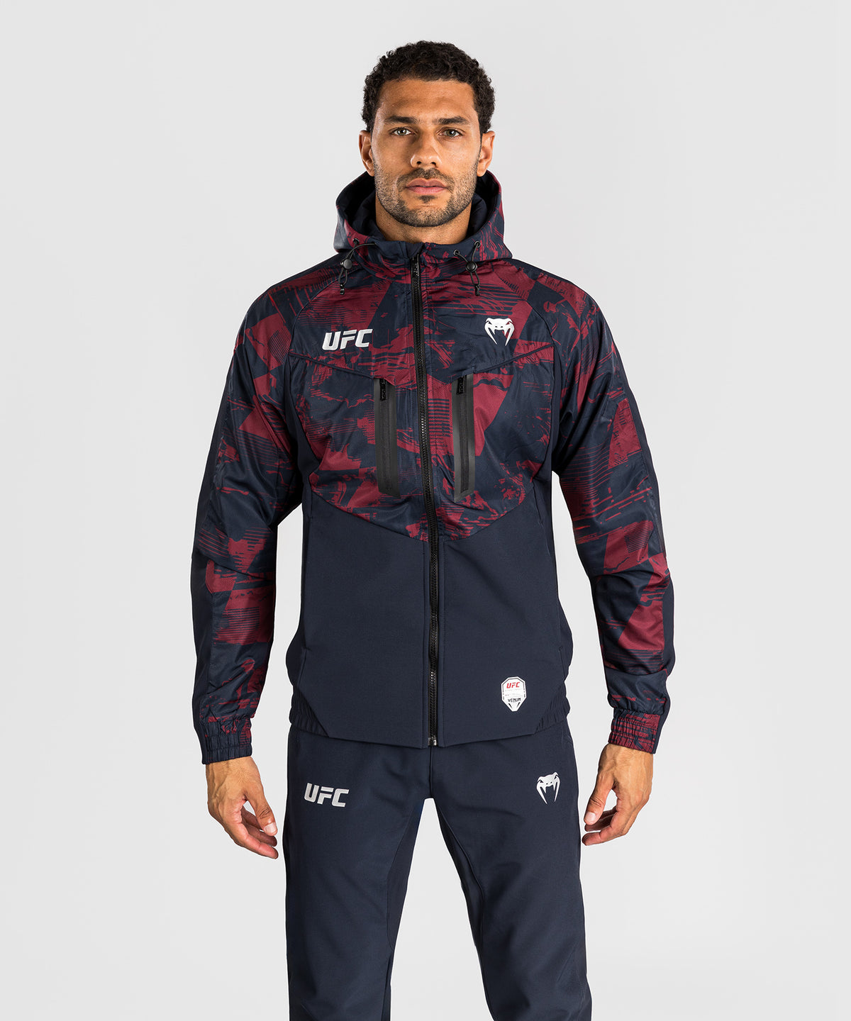 Men's UFC Zenith by Venum Burgundy Authentic Fight Week Zip Hoodie