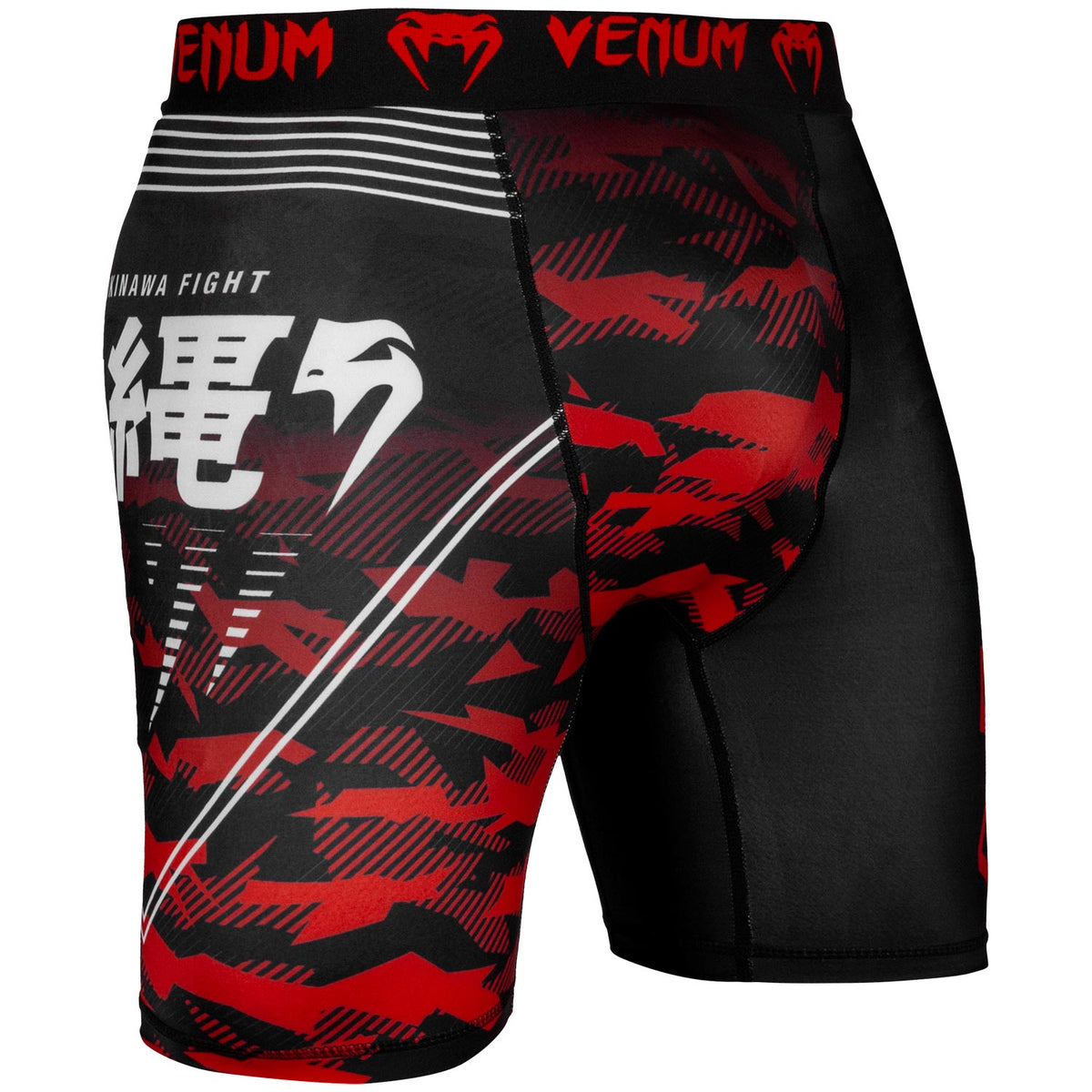 Pantaloni a compressione Venum Okinawa 2.0 - Nero/Bianco-Rosso