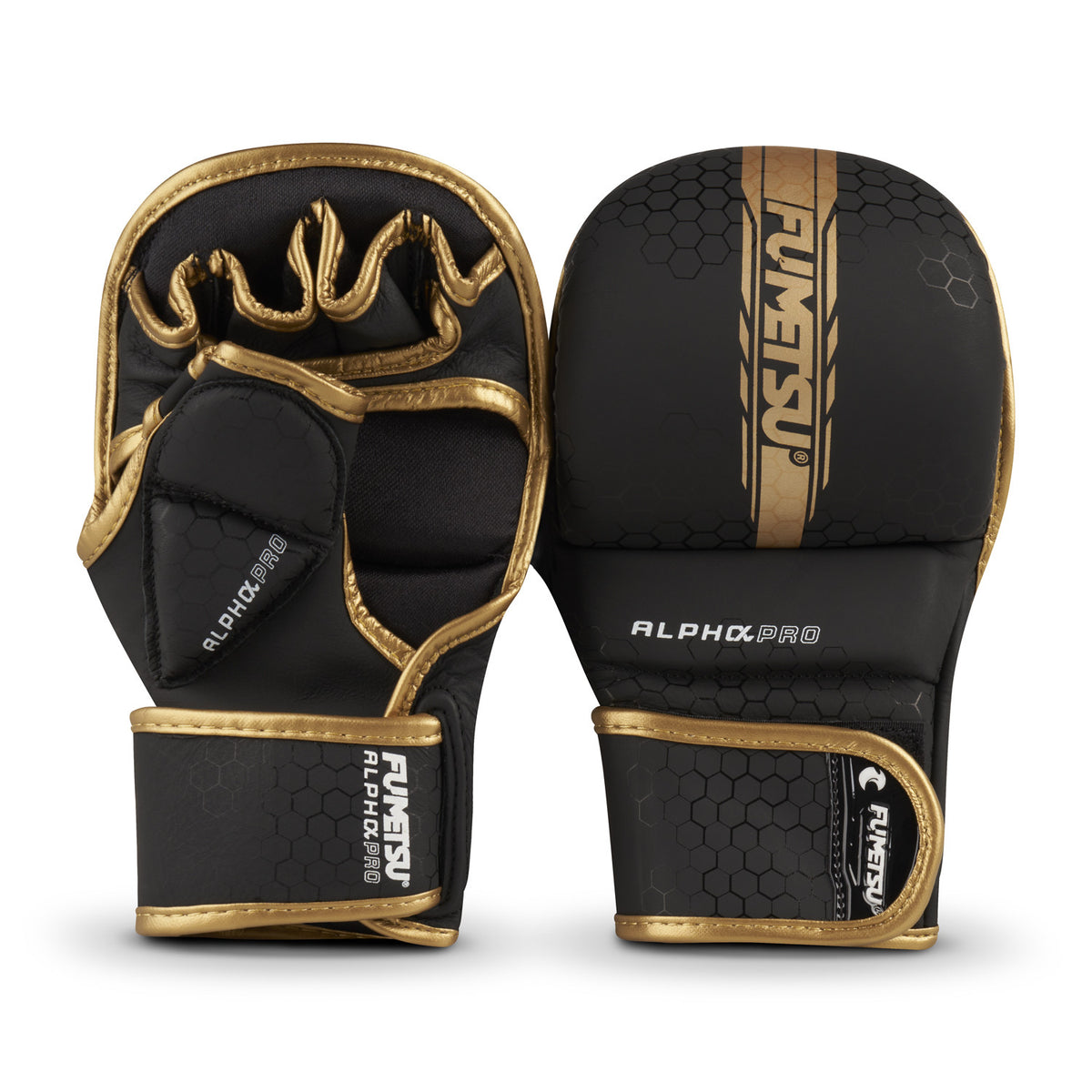 Fumetsu Alpha Pro Guantoni da Sparring MMA - Nero/Oro