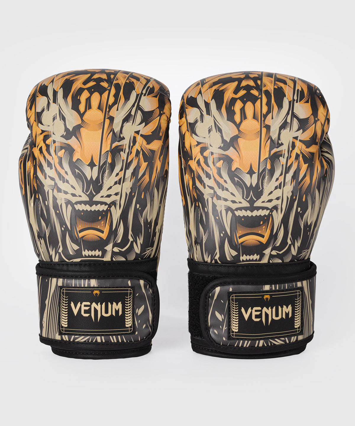 Venum Tiger Boxhandschuhe - Schwarz/Neonorange