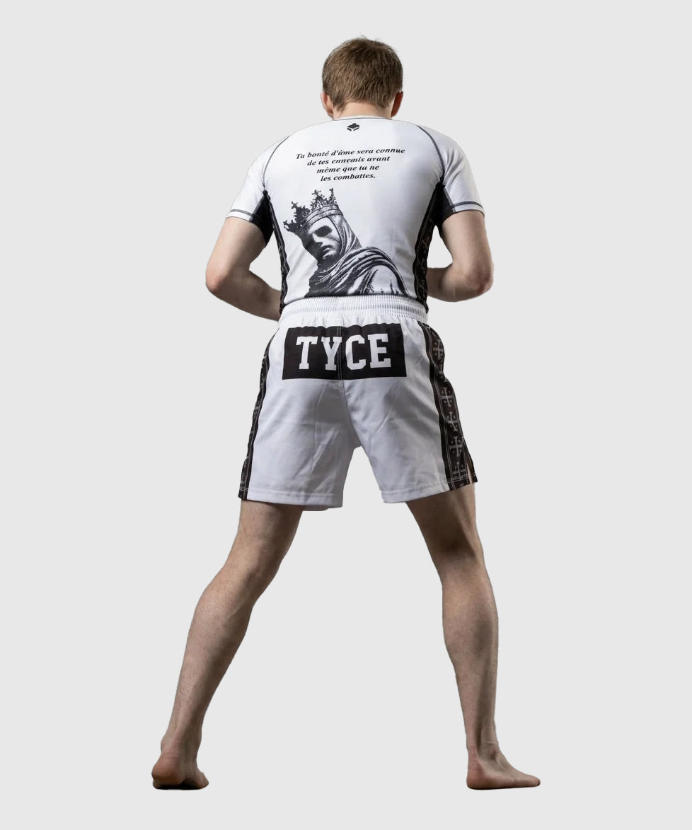 TYCE CULTURE OF WAR Baldwin IV Grappling Rashguard - White