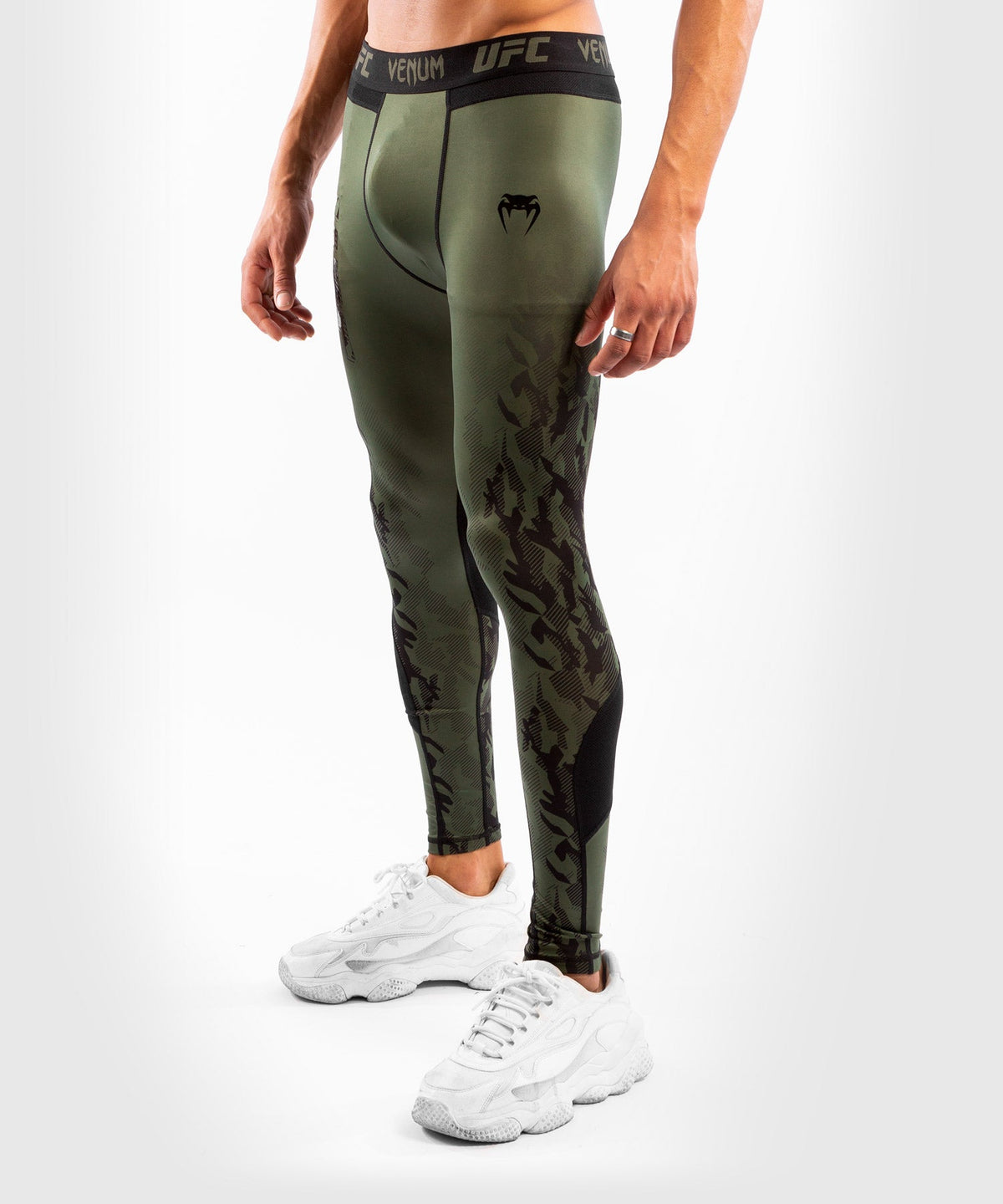 Men's UFC Compression Pants Venum Authentic Fight Week - Khaki