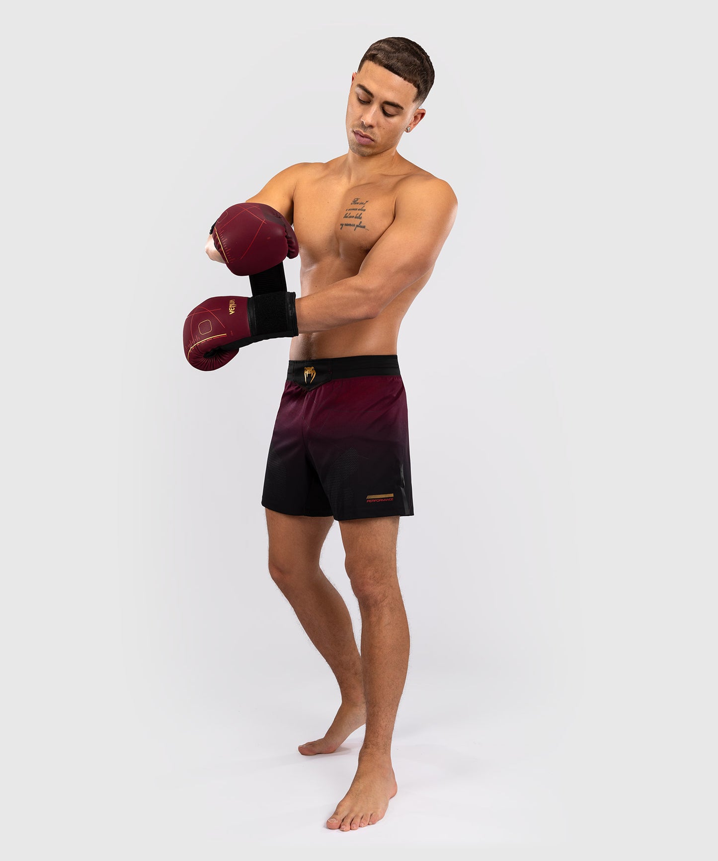 Short de Combat Venum Tactical XT- Noir/Bordeaux/Or