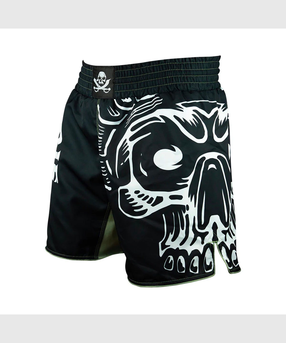 Pride Or Die Pirate V2 Fight Shorts - Black/Beige