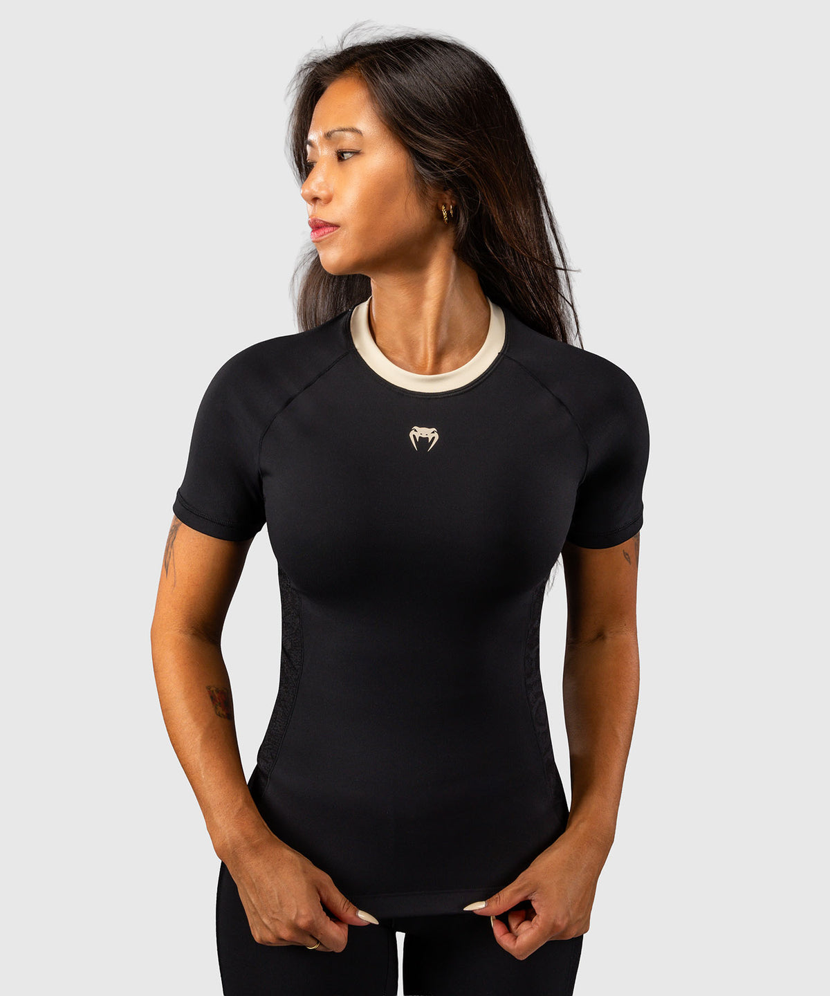 Venum Viper Rashguard a maniche corte da donna - Nero