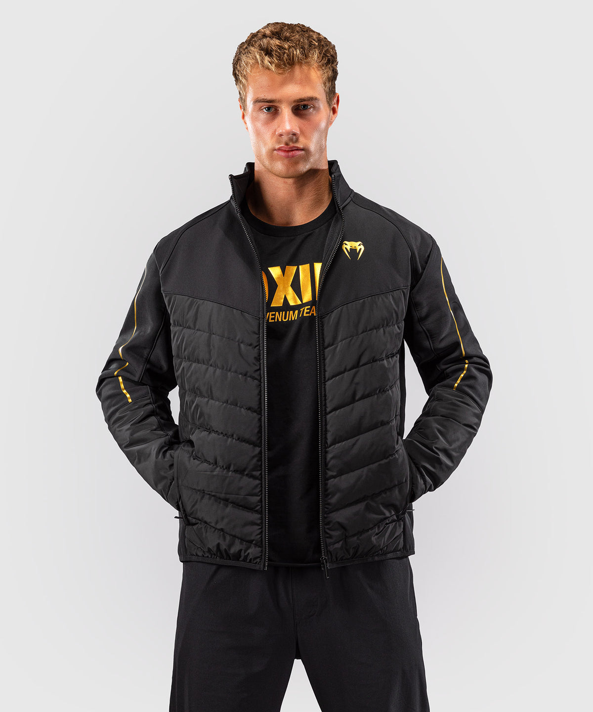 Venum Paddock Softshelljacke - Schwarz/Gold