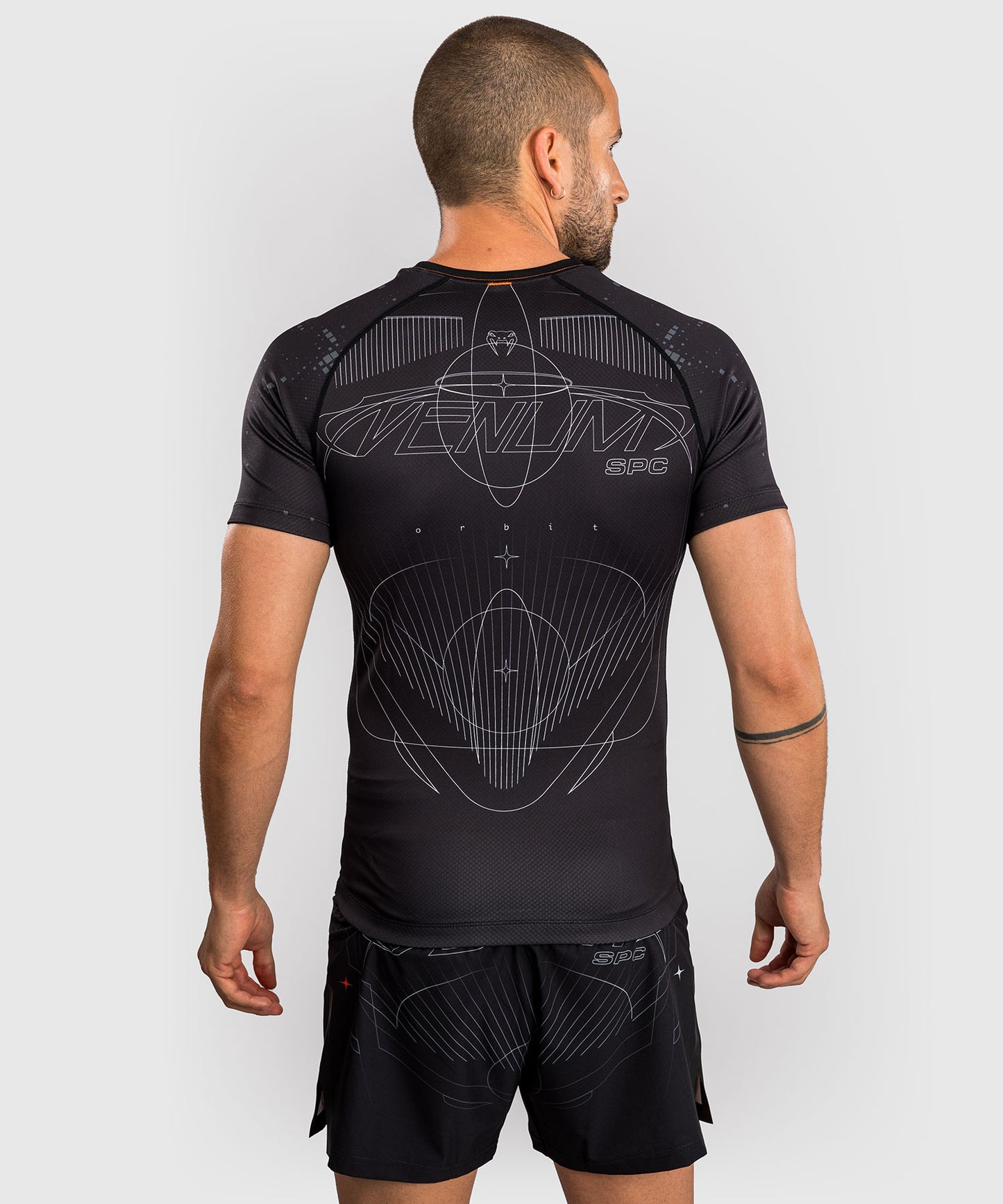 Venum Eclipse Rashguard a manica corta – Nero/Avorio