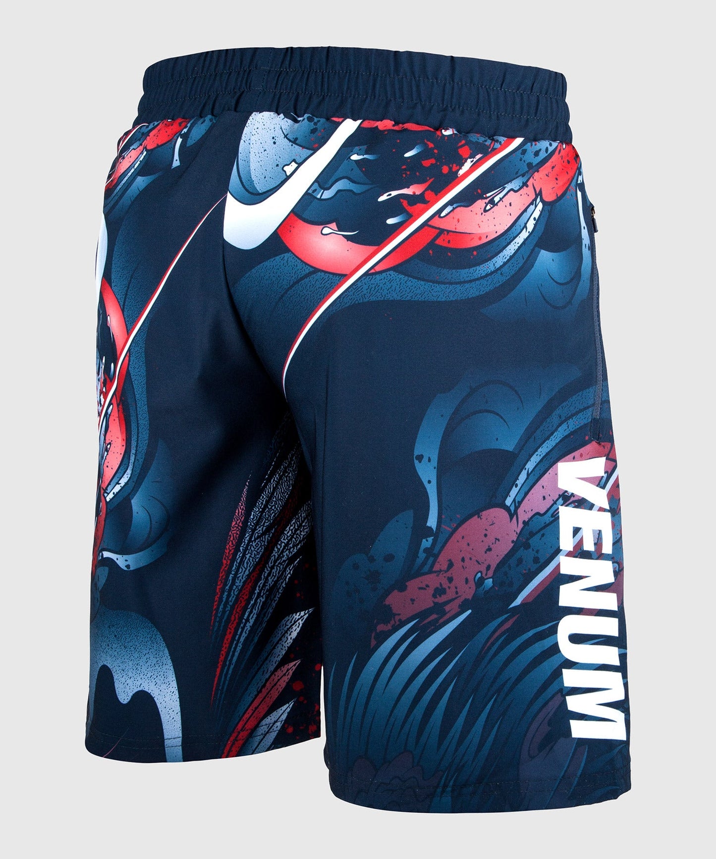 Short de sport Venum Rooster - Bleu Marine/Orange