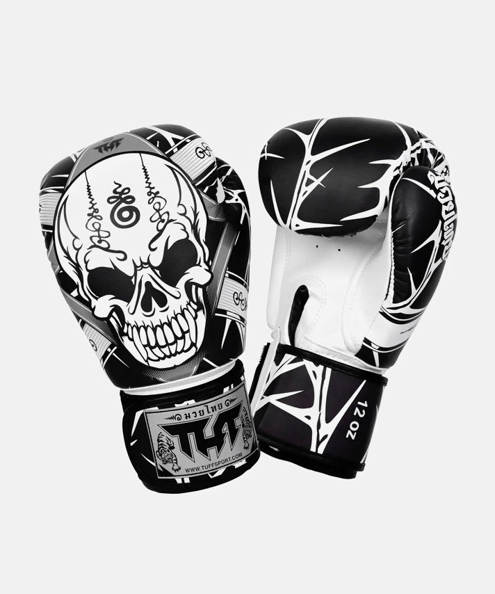 Tuff Skull Guantoni da Boxe - Nero/Bianco