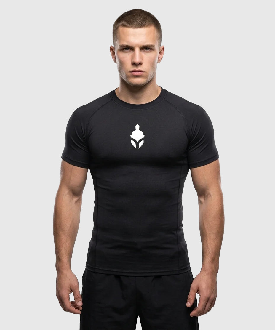 Tyce Skin Kurzarm-Kompressionsshirt - Schwarz