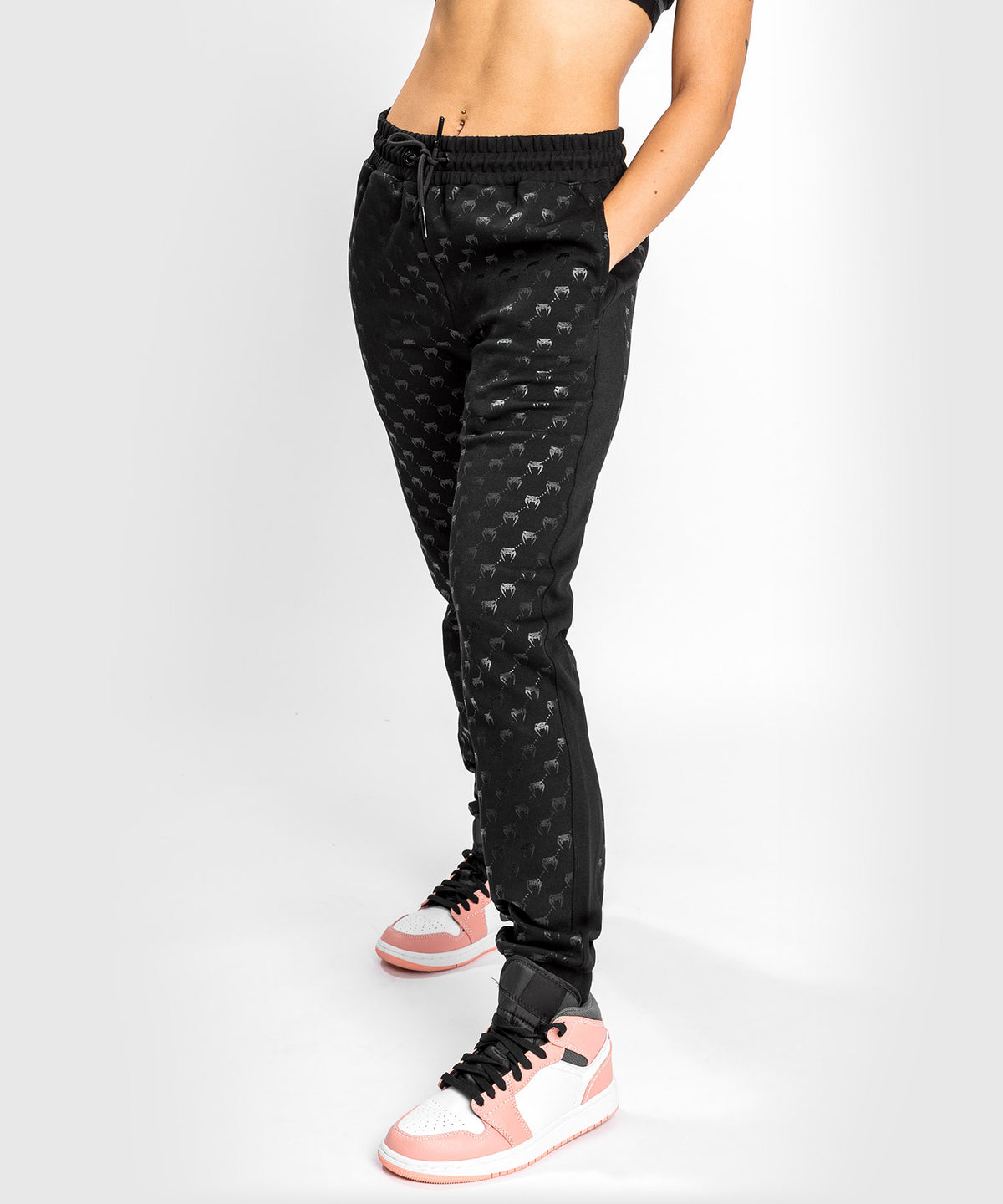 Venum Monogram Jogginghose für Damen – Schwarz/Roségold