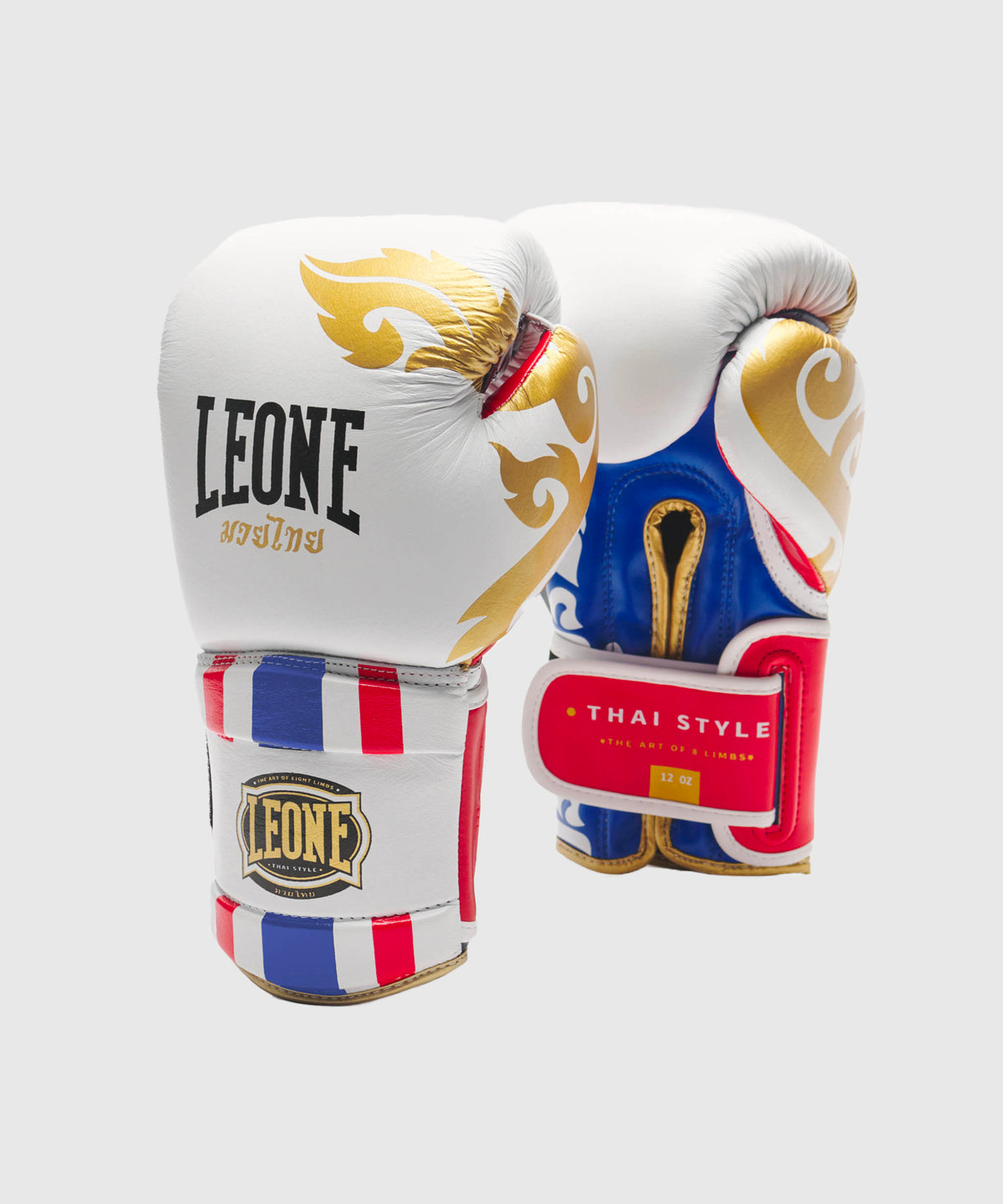 Leone Thai Style Guantes de Boxeo - Blanco