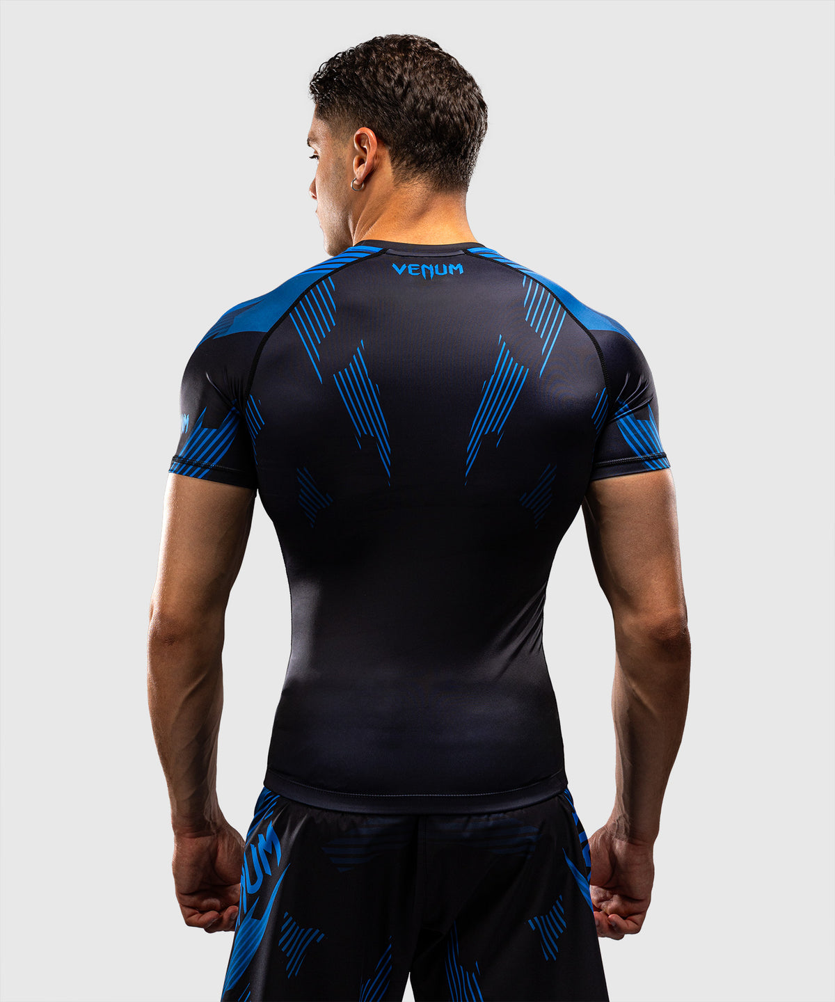 Venum No-Gi 6.0 Rashguard Kurzarm - Schwarz/Blau