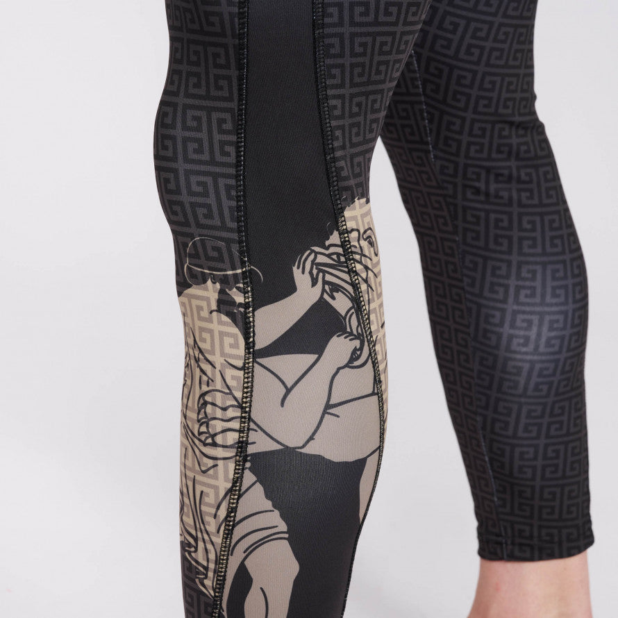 Leone Eracle Pantalones de Compresión - Negro/Grau