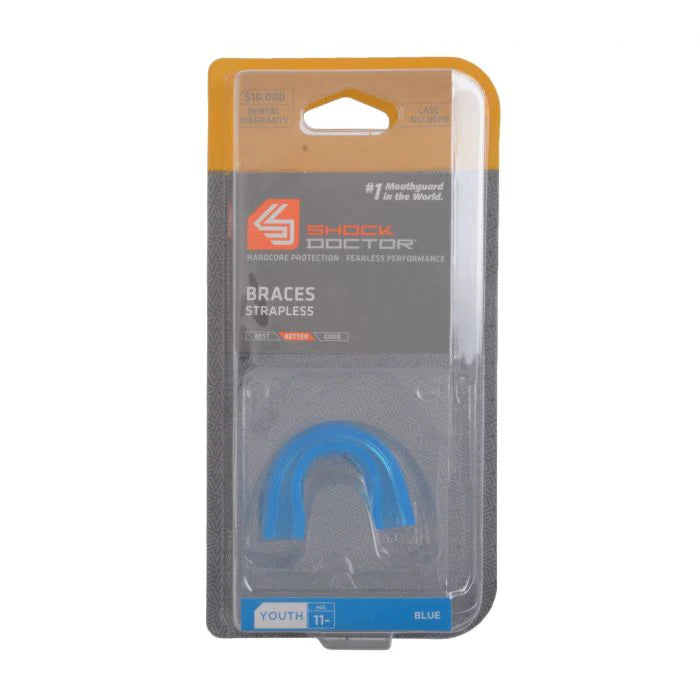 Shock Doctor Protector Bucal Doble para Ortodoncia - Azul