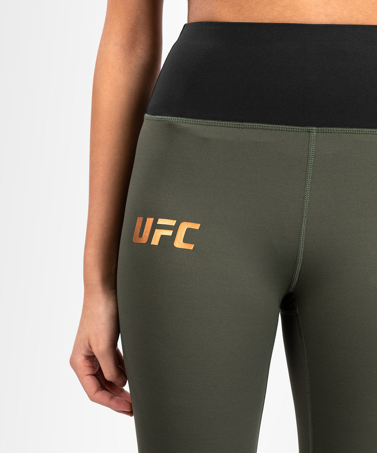 Legging de Performance pour Femmes UFC Adrenaline by Venum Fight Week - Kaki/Bronze