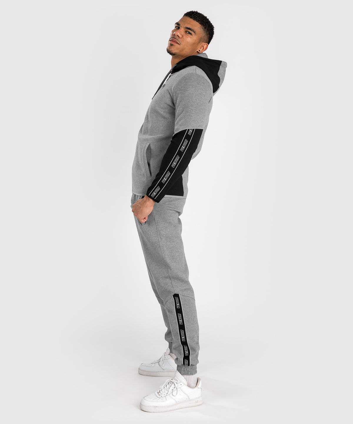 Venum Contender 4.0 Herren Hoodie - Grau/Schwarz