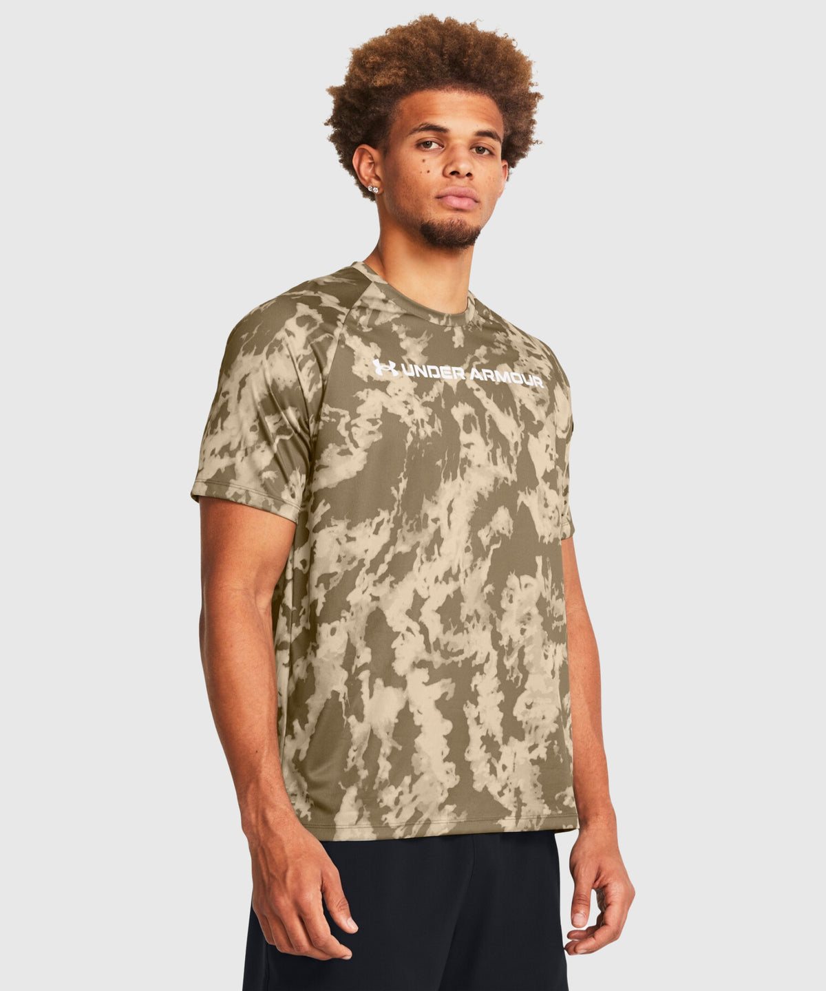 T-Shirt Under Armour Tech Abc Camo - Marron