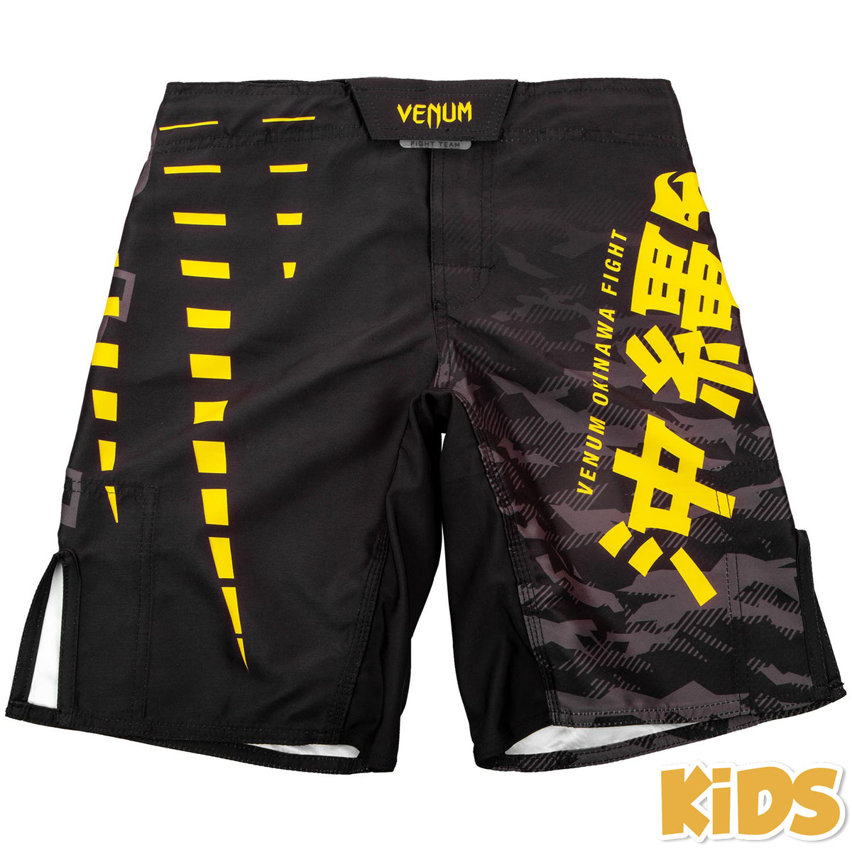 Fightshort Enfant Venum Okinawa 2.0 Kids - Noir/Jaune - Exclusivité