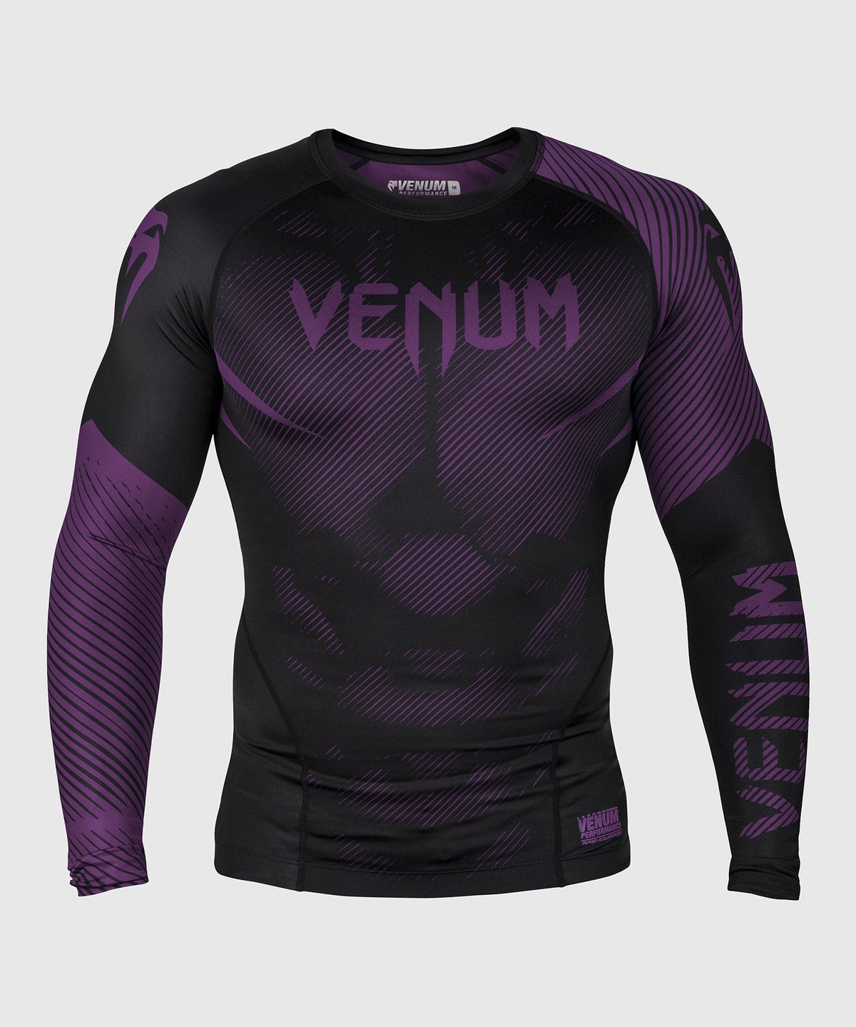 Rashguard Venum NoGi 2.0 - Manches Longues Approuvé IBJJF - Noir/Violet