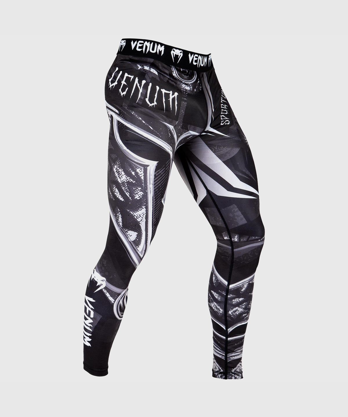 Mallas Largas Venum Gladiador 3.0 - Blanco/Negro