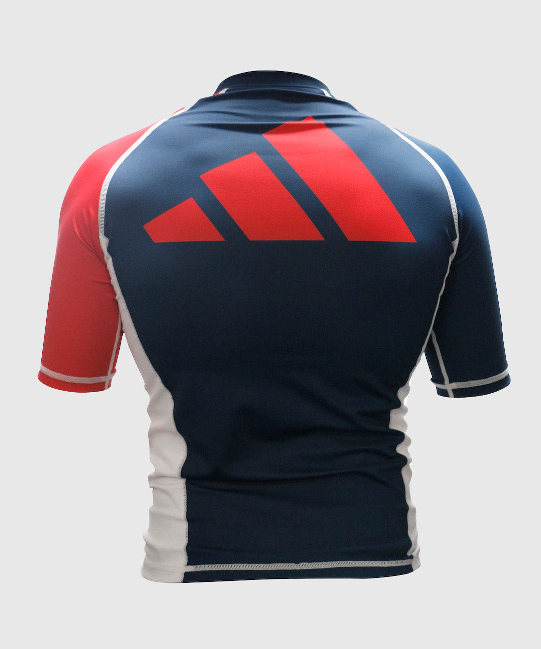 Adidas Short Sleeve Compression Top - Blue/White/Red